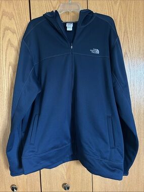 Men’s The North Face Navy Full-Zip Hooded Jacket